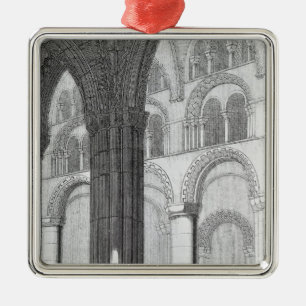View of Durham Cathedral Nave Metal Tree Decoration
