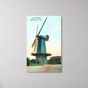 View of Dutch Windmill at Golden Gate Park Canvas Print