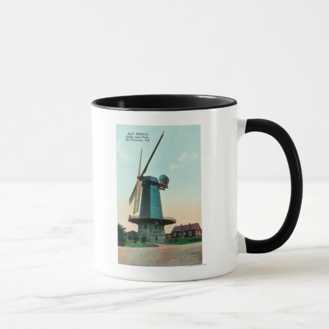 View of Dutch Windmill at Golden Gate Park Mug (Right)