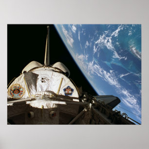 View of Earth from Space Shuttle Columbia Poster
