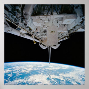 View of Earth from Space Shuttle Discovery Poster