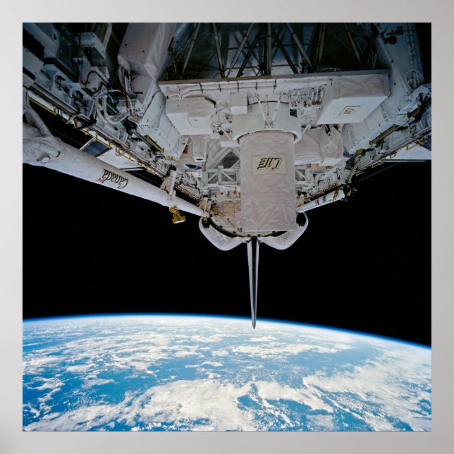 View of Earth from Space Shuttle Discovery Poster (Front)