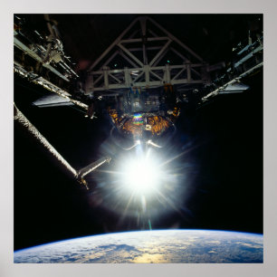 View of Earth from Space Shuttle Endeavour Poster