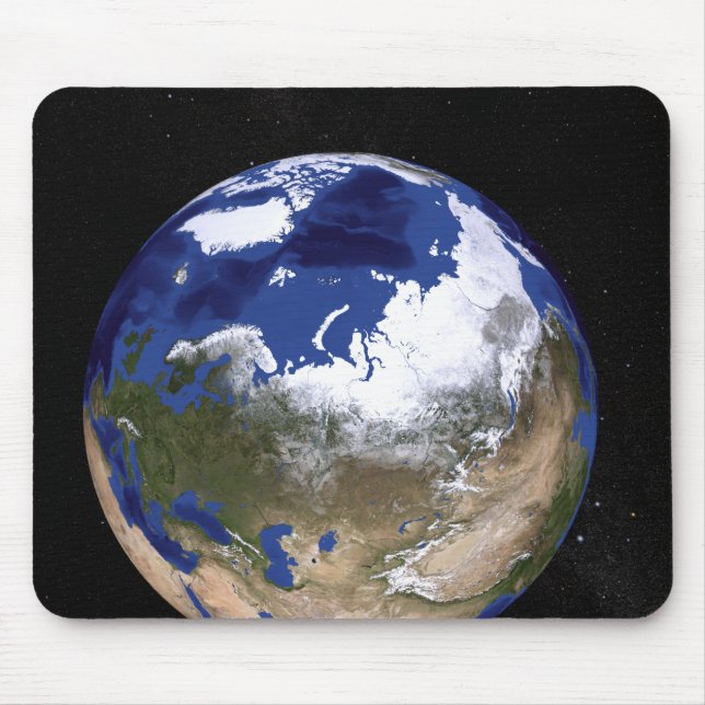 View of Earth showing the Arctic region Mouse Mat (Front)