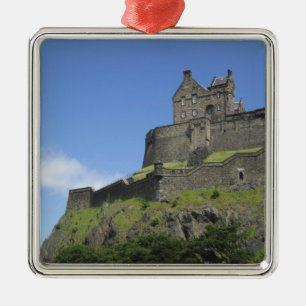 View of Edinburgh Castle, Edinburgh, Scotland, 2 Metal Tree Decoration