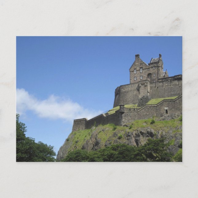 View of Edinburgh Castle, Edinburgh, Scotland, 2 Postcard (Front)