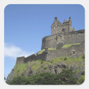 View of Edinburgh Castle, Edinburgh, Scotland, 2 Square Sticker
