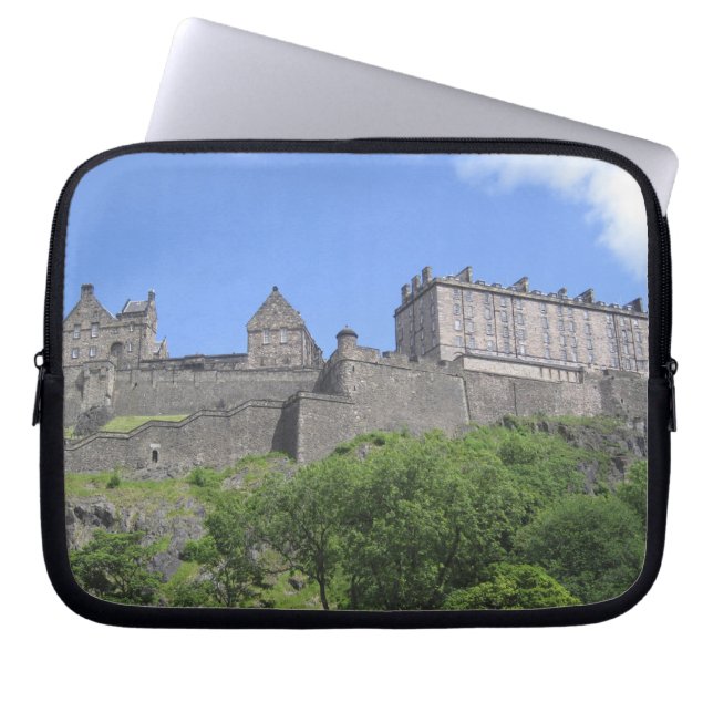 View of Edinburgh Castle, Edinburgh, Scotland, 3 Laptop Sleeve (Front)