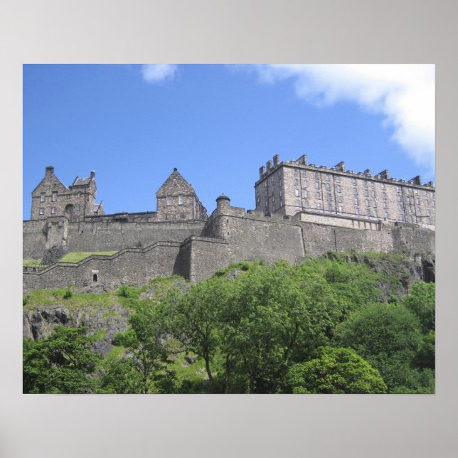View of Edinburgh Castle, Edinburgh, Scotland, 3 Poster (Front)