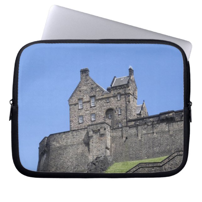 View of Edinburgh Castle, Edinburgh, Scotland, Laptop Sleeve (Front)