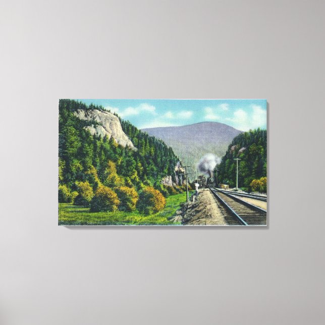 View of Elephant's Head & Crawford Notch Entranc Canvas Print (Front)