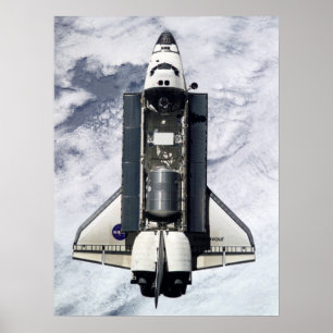 View of Endeavour from International Space Station Poster