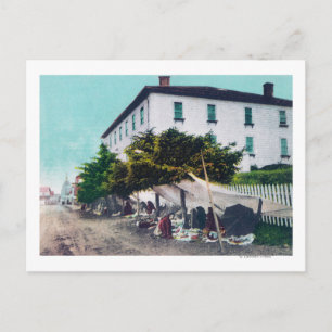 View of Eskimo Curio VendersSitka, AK Postcard