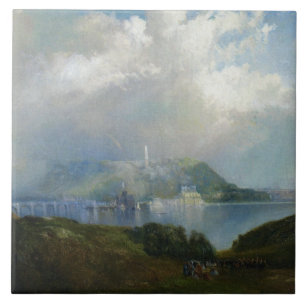 View of Fairmount Water Works (Philadelphia, PA) Tile