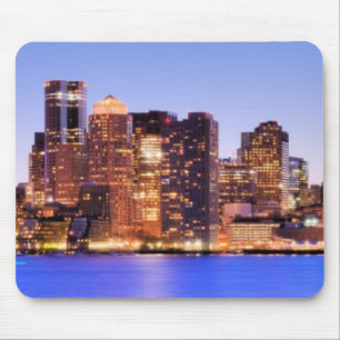 View of Financial District of downtown Boston Mouse Mat
