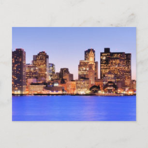 View of Financial District of downtown Boston Postcard
