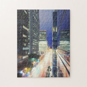 View of financial district office buildings jigsaw puzzle