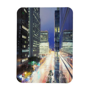 View of financial district office buildings magnet