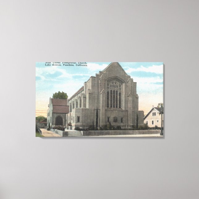View of First United Presbyterian Church Canvas Print (Front)