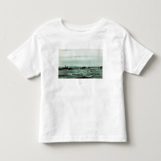View of Fishermen Seine Fishing, Horse Carts Toddler T-Shirt