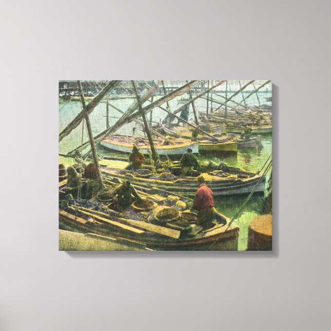 View of Fishermen's Wharf Canvas Print (Front)