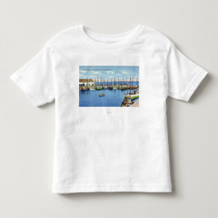 View of Fishing Fleet in the Harbour Toddler T-Shirt
