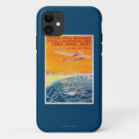 View of Float Planes in Air and Water Poster