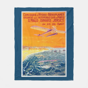 View of Float Planes in Air and Water Poster Fleece Blanket