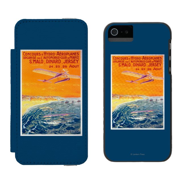 View of Float Planes in Air and Water Poster Incipio iPhone Wallet Case (Side by Side)
