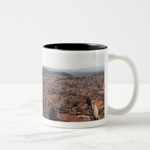 View of Florence from the top of the Duomo Santa Two-Tone Coffee Mug