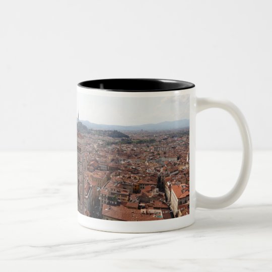 View of Florence from the top of the Duomo Santa Two-Tone Coffee Mug