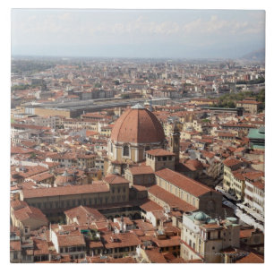 View of Florence, Italy from the top of the Tile