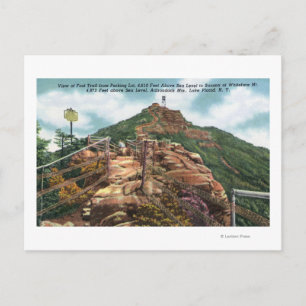 View of Foot Trail to Summit Postcard