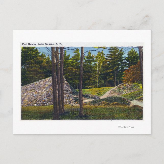 View of Fort George Postcard (Front)