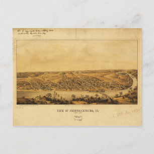 View of Fredericksburg, Virginia (Nov. 1862) Postcard