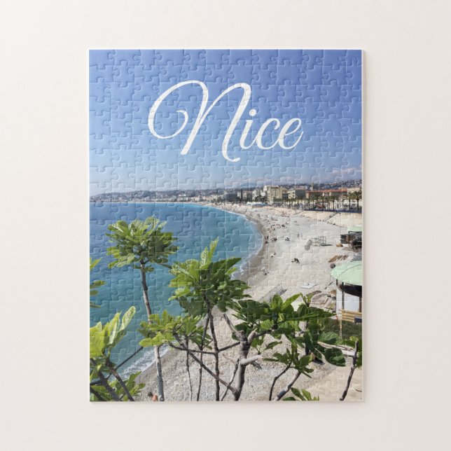 View of French Riviera in Nice France  Jigsaw Puzzle (Vertical)