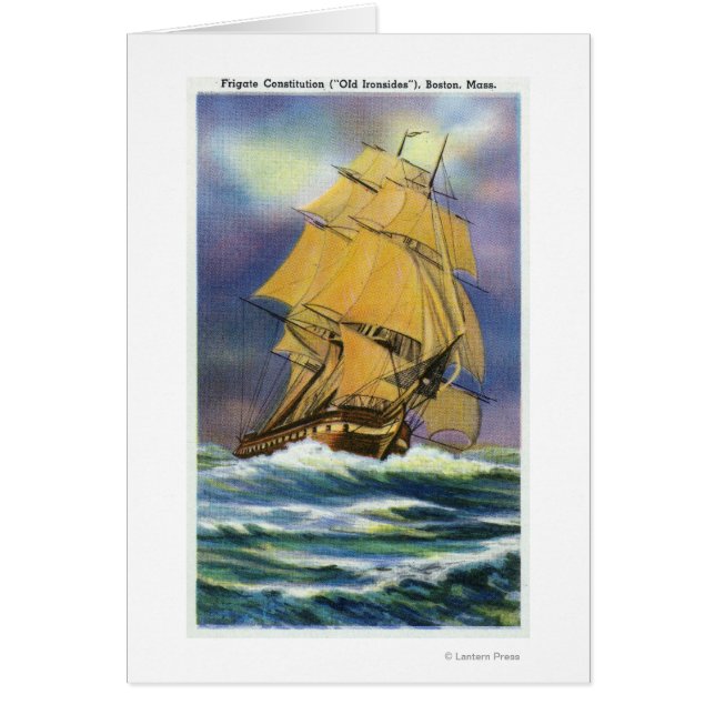 View of Frigate Constitution, Old Ironsides (Front)