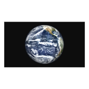 View of Full Earth centred over the Pacific Oc Photo Print