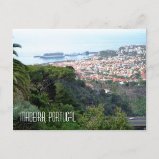 View of Funchal Madeira Island Portugal Postcard