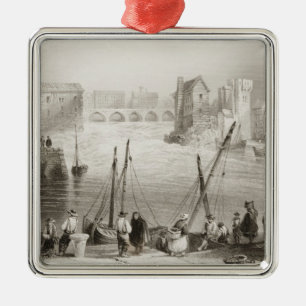 View of Galway from the Claddagh Metal Tree Decoration