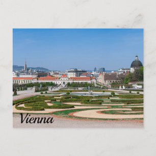 View of gardens near Lower Belvedere palace Postcard