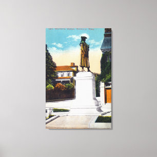 View of General Warren's Statue Canvas Print