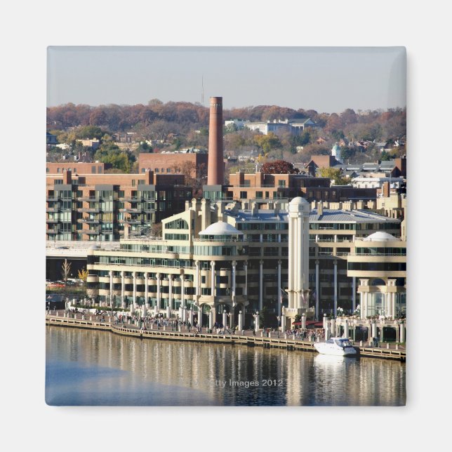 View of Georgetown and Waterfront-Washington DC Magnet (Front)
