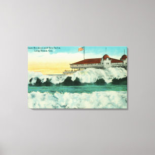 View of Giant Breakers and the Sun Parlour Canvas Print