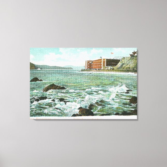 View of Golden Gate and Fort Point Canvas Print (Front)