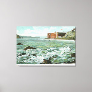 View of Golden Gate and Fort Point Canvas Print
