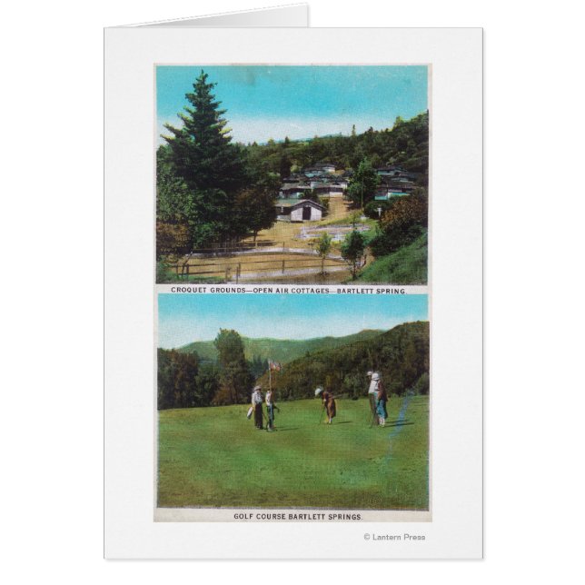 View of Golf Course, Croquet Grounds, Cottages (Front)
