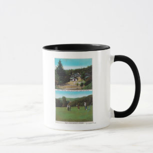 View of Golf Course, Croquet Grounds, Cottages Mug