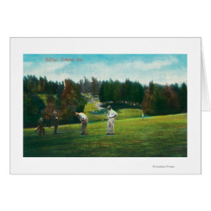 View of Golfer About Ready to SwingOakland, CA