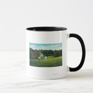 View of Golfer About Ready to SwingOakland, CA Mug